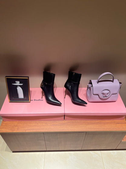 Tom Ford Luxury Metal Heel Ankle Boots