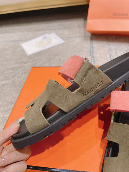 Hermès Chypre Leather Slides – 2023SS