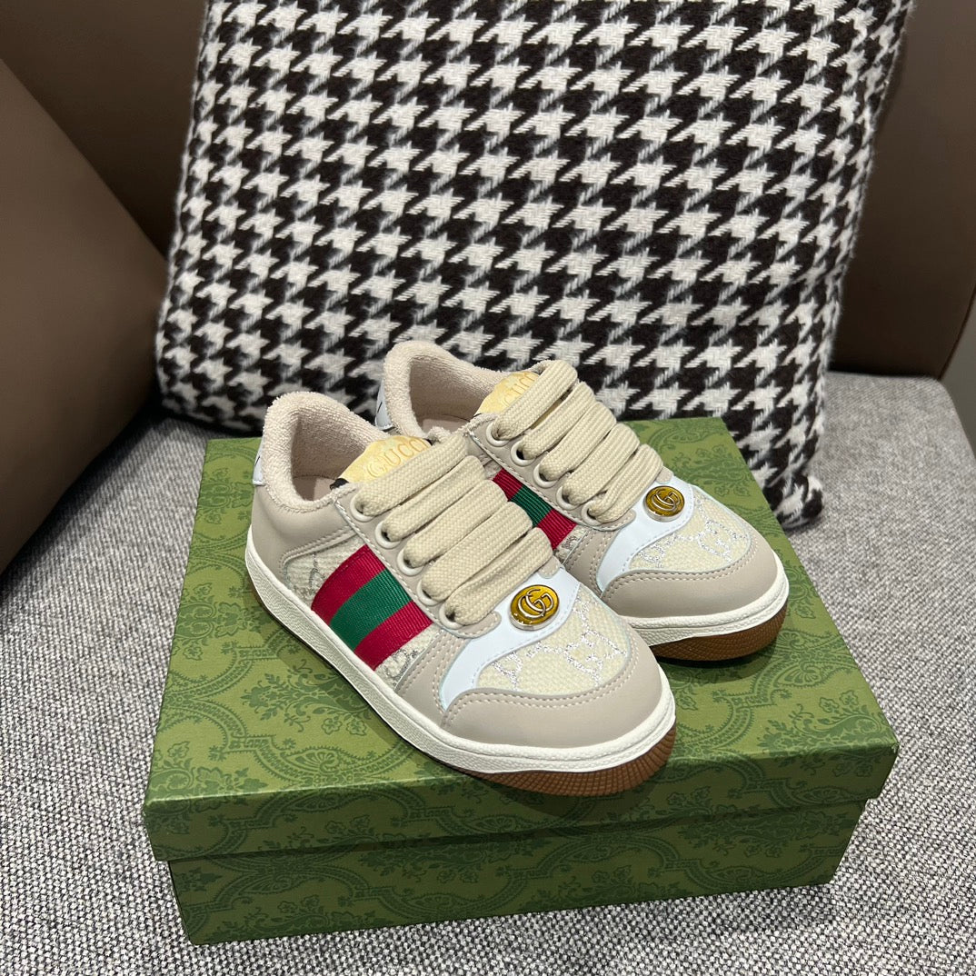Gucci Rhyton Distressed Kids' Sneakers – Kids Collection – 2023SS