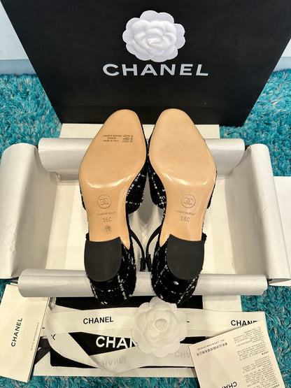 Chanel Two-Tone Slingback Sandals – Spring/Summer Collection – 2022