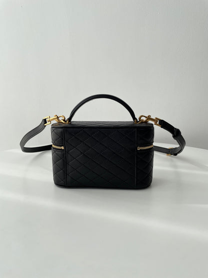 Saint Laurent Gaby Mini Quilted Lambskin Cosmetic Bag