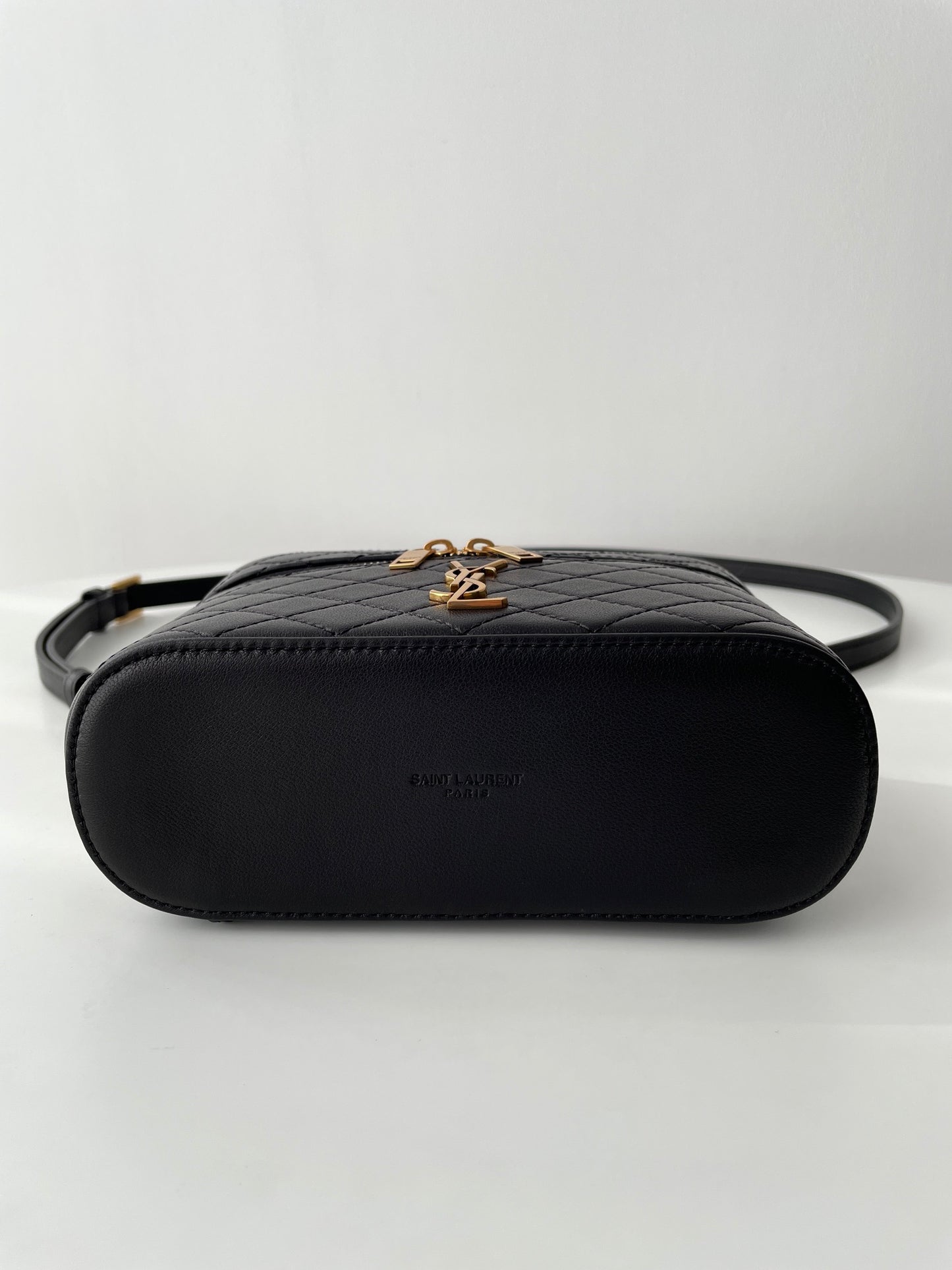 Saint Laurent Gaby Mini Quilted Lambskin Cosmetic Bag