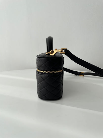 Saint Laurent Gaby Mini Quilted Lambskin Cosmetic Bag