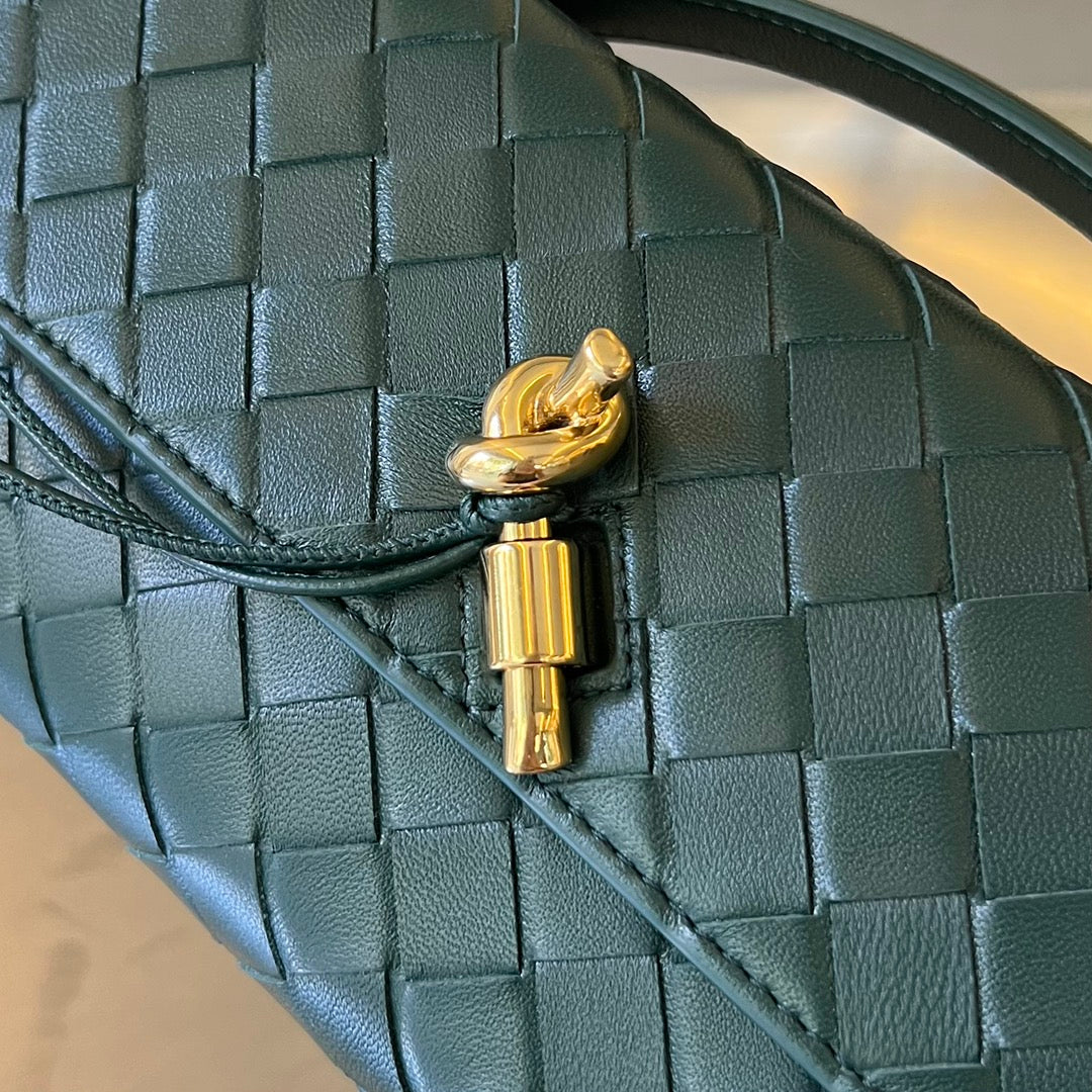 Bottega Veneta Intrecciato Knot Clutch Bag