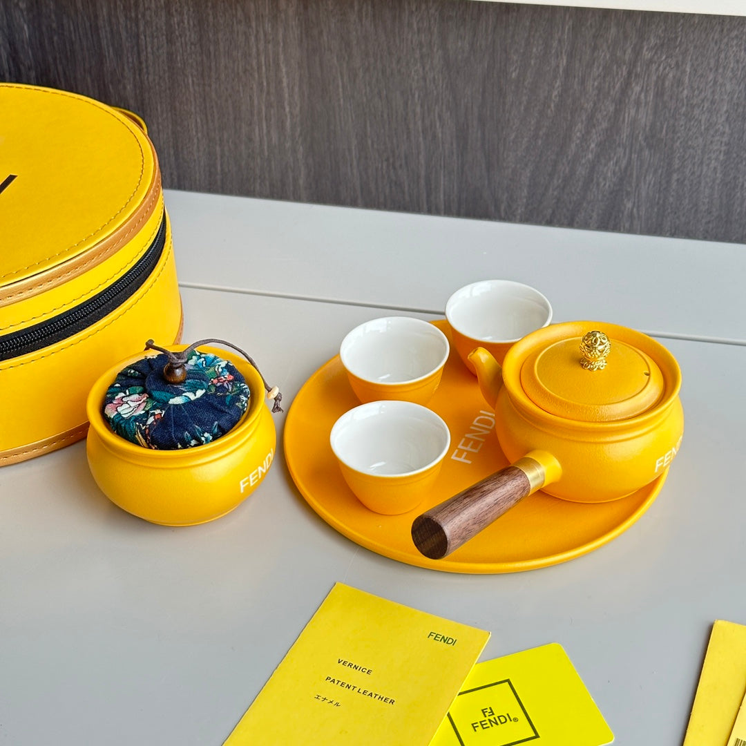 Fendi Round Box Tea Set