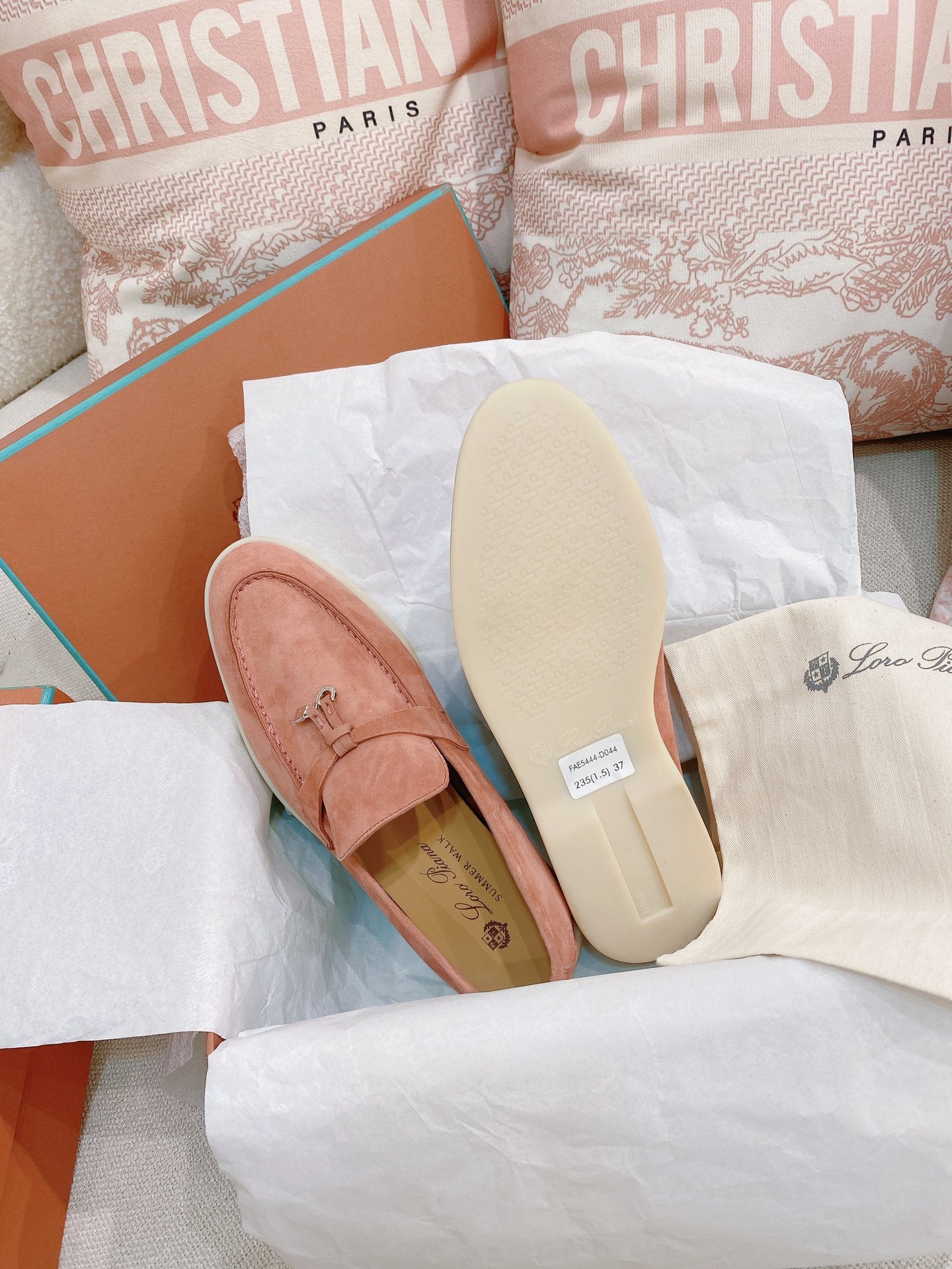 Loro Piana Glossy Cashmere Loafers