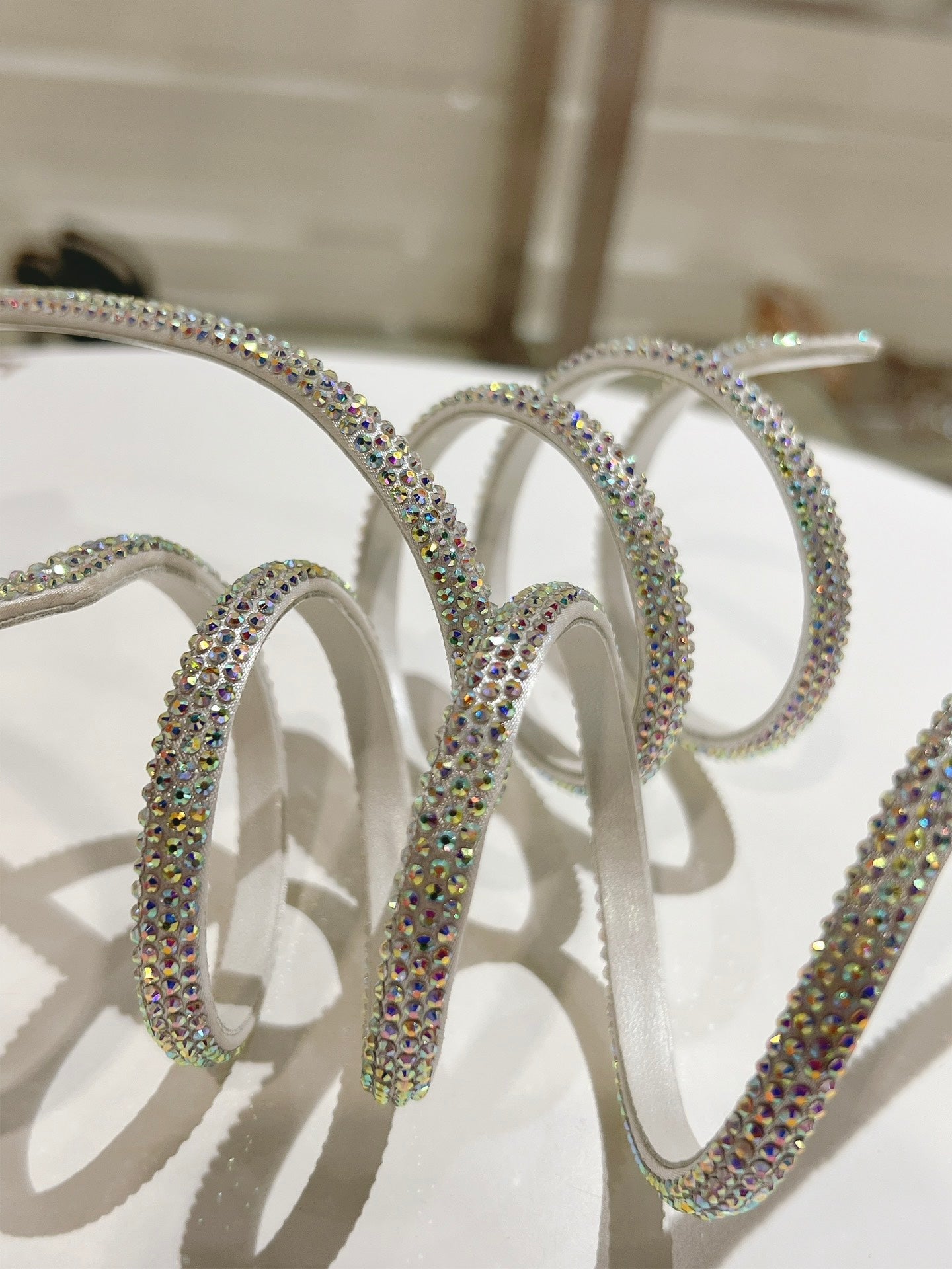 René Caovilla Cleo Crystal-Embellished Heeled Sandals – 24SS