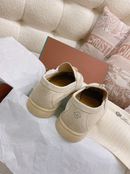 Loro Piana Glossy Cashmere Loafers