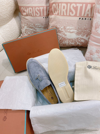 Loro Piana Glossy Cashmere Loafers