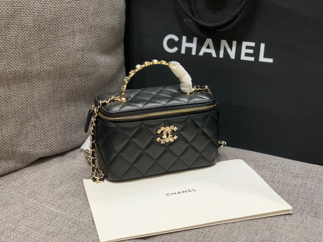 Chanel Crystal Embellished Handle Box Bag – 24P Collection