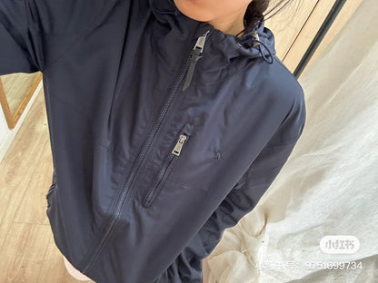 Ralph Lauren Embroidered Pony Logo Hooded Windbreaker