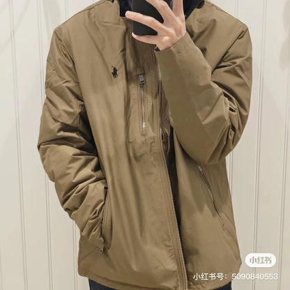 Ralph Lauren Embroidered Pony Logo Hooded Windbreaker
