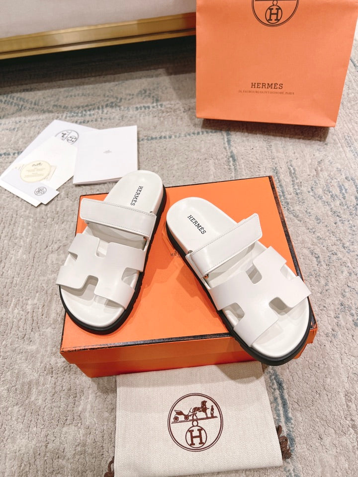 Hermès Chypre Leather Slides – 2023SS