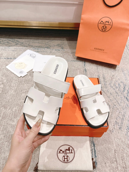 Hermès Chypre Leather Slides – 2023SS