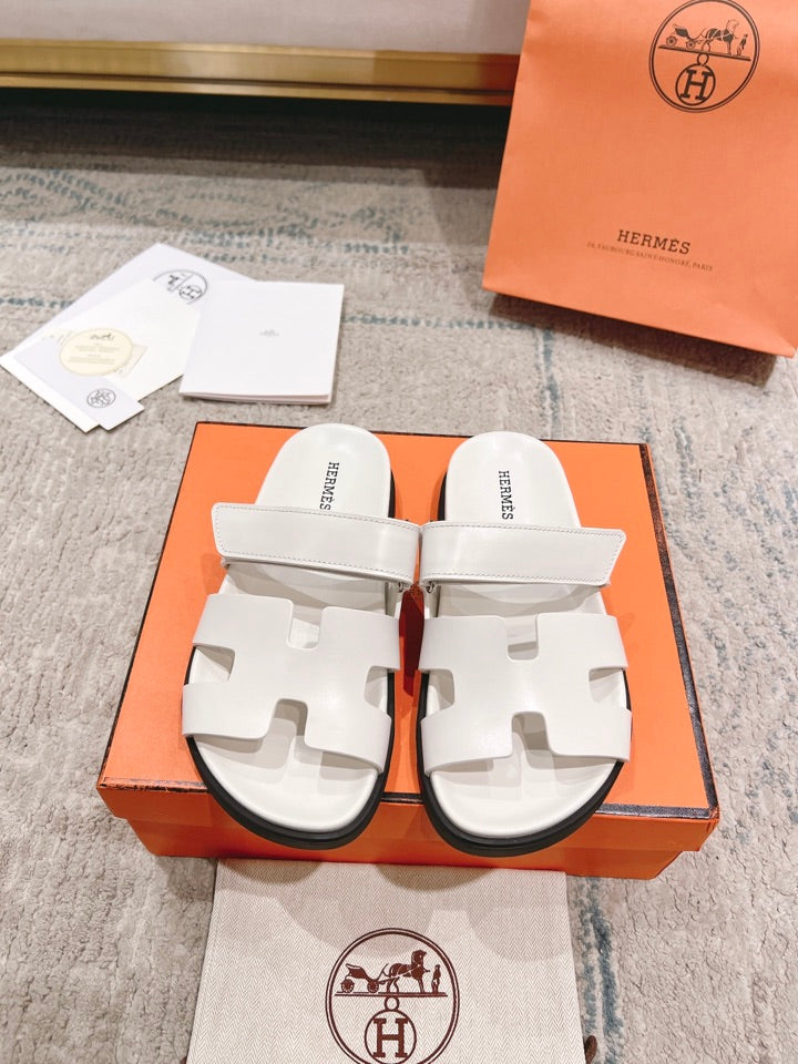 Hermès Chypre Leather Slides – 2023SS