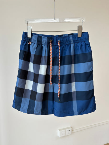 Burberry Plaid Drawstring Swim Trunks – Summer Collection