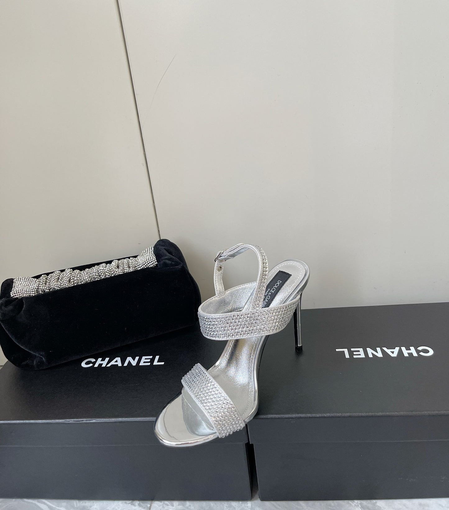 Dolce & Gabbana Rhinestone Heeled Sandals