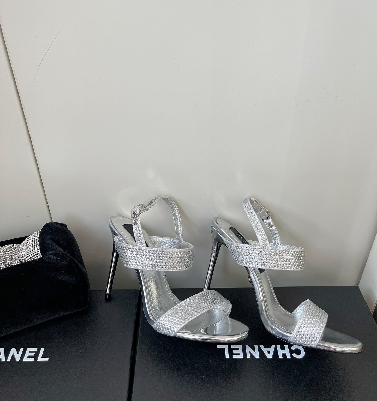 Dolce & Gabbana Rhinestone Heeled Sandals