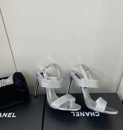 Dolce & Gabbana Rhinestone Heeled Sandals