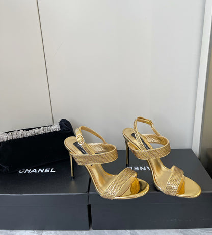 Dolce & Gabbana Rhinestone Heeled Sandals