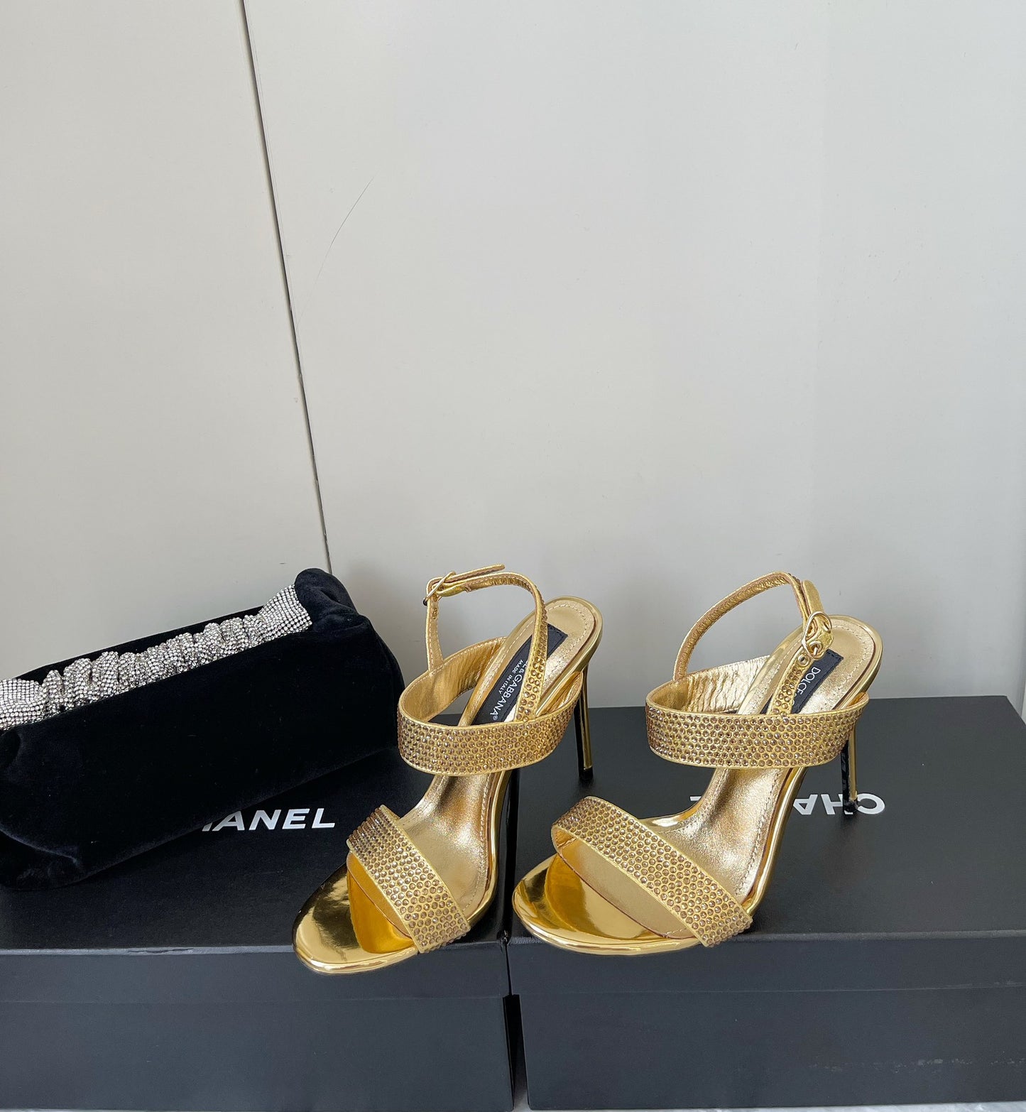 Dolce & Gabbana Rhinestone Heeled Sandals