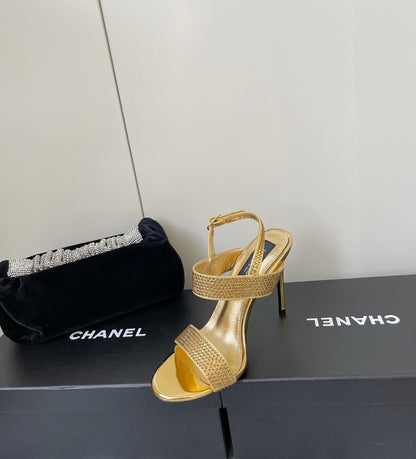 Dolce & Gabbana Rhinestone Heeled Sandals