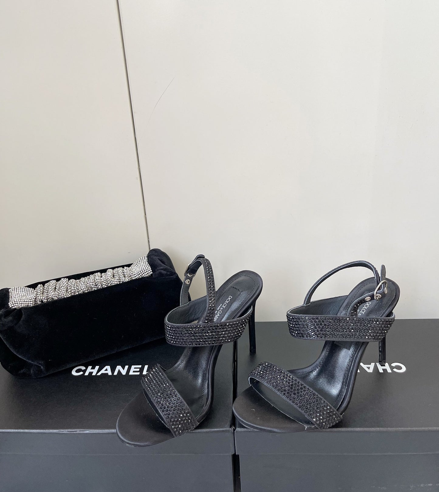 Dolce & Gabbana Rhinestone Heeled Sandals