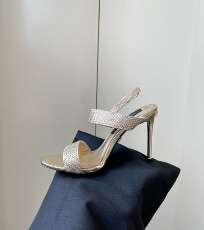 Dolce & Gabbana Rhinestone Heeled Sandals