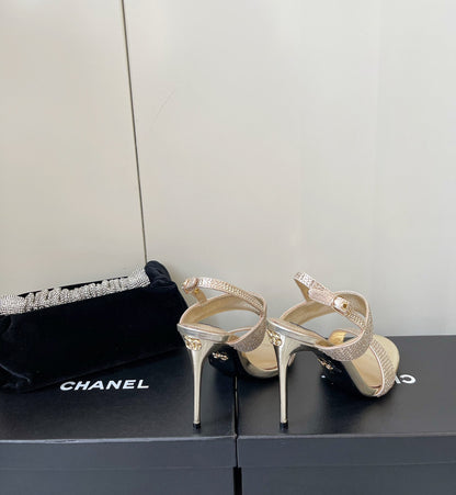 Dolce & Gabbana Rhinestone Heeled Sandals