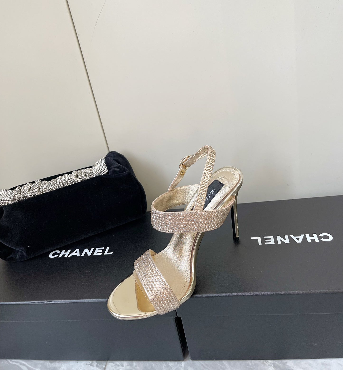 Dolce & Gabbana Rhinestone Heeled Sandals