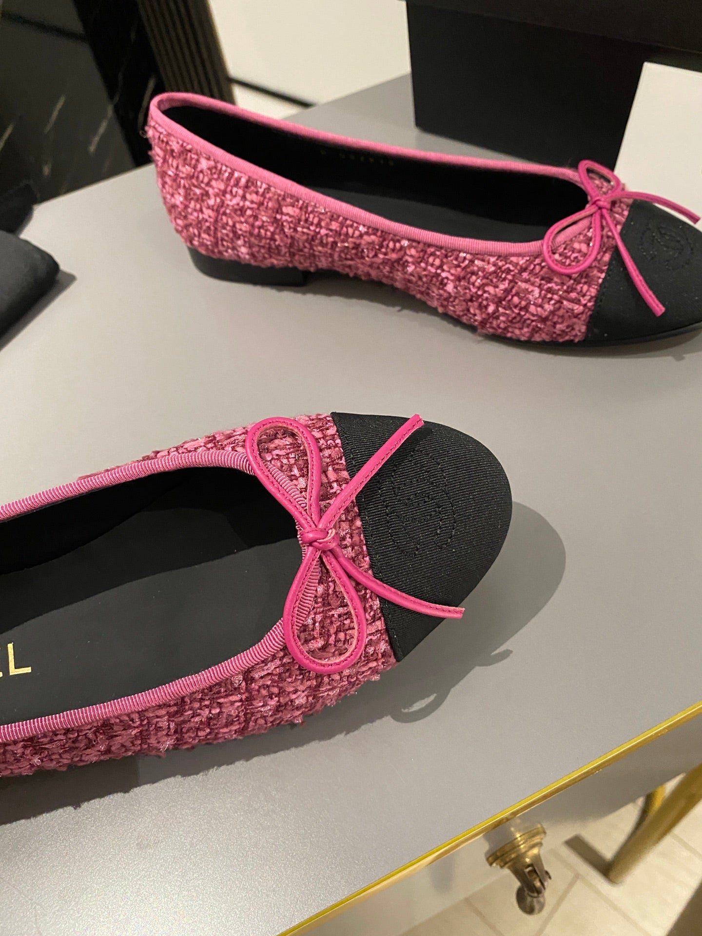 Chanel Classic Tweed Ballerina Flats