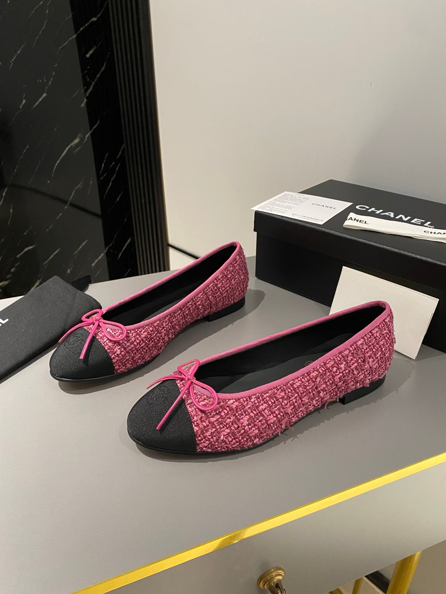 Chanel Classic Tweed Ballerina Flats