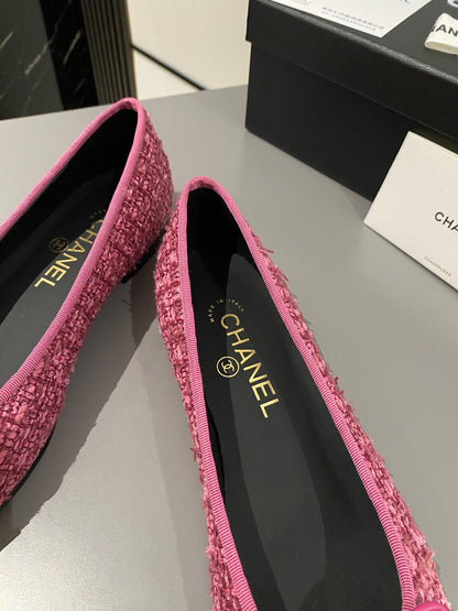 Chanel Classic Tweed Ballerina Flats