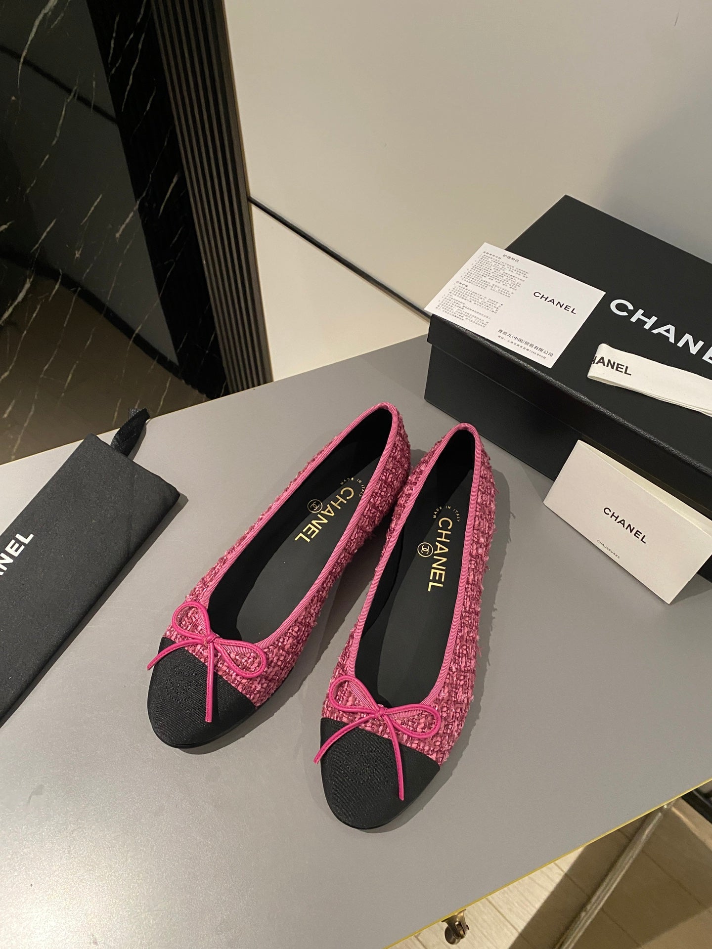 Chanel Classic Tweed Ballerina Flats
