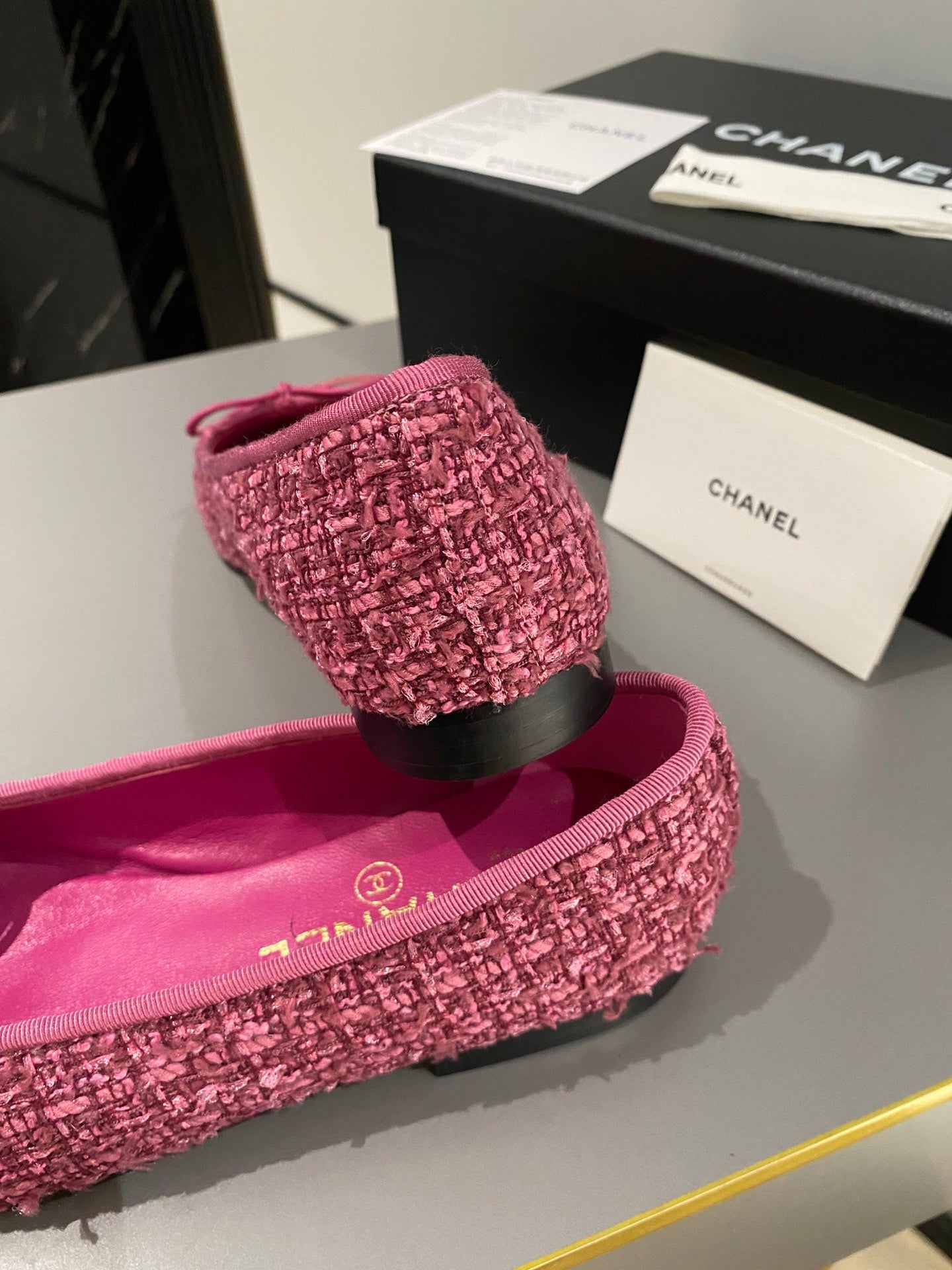 Chanel Classic Tweed Ballerina Flats