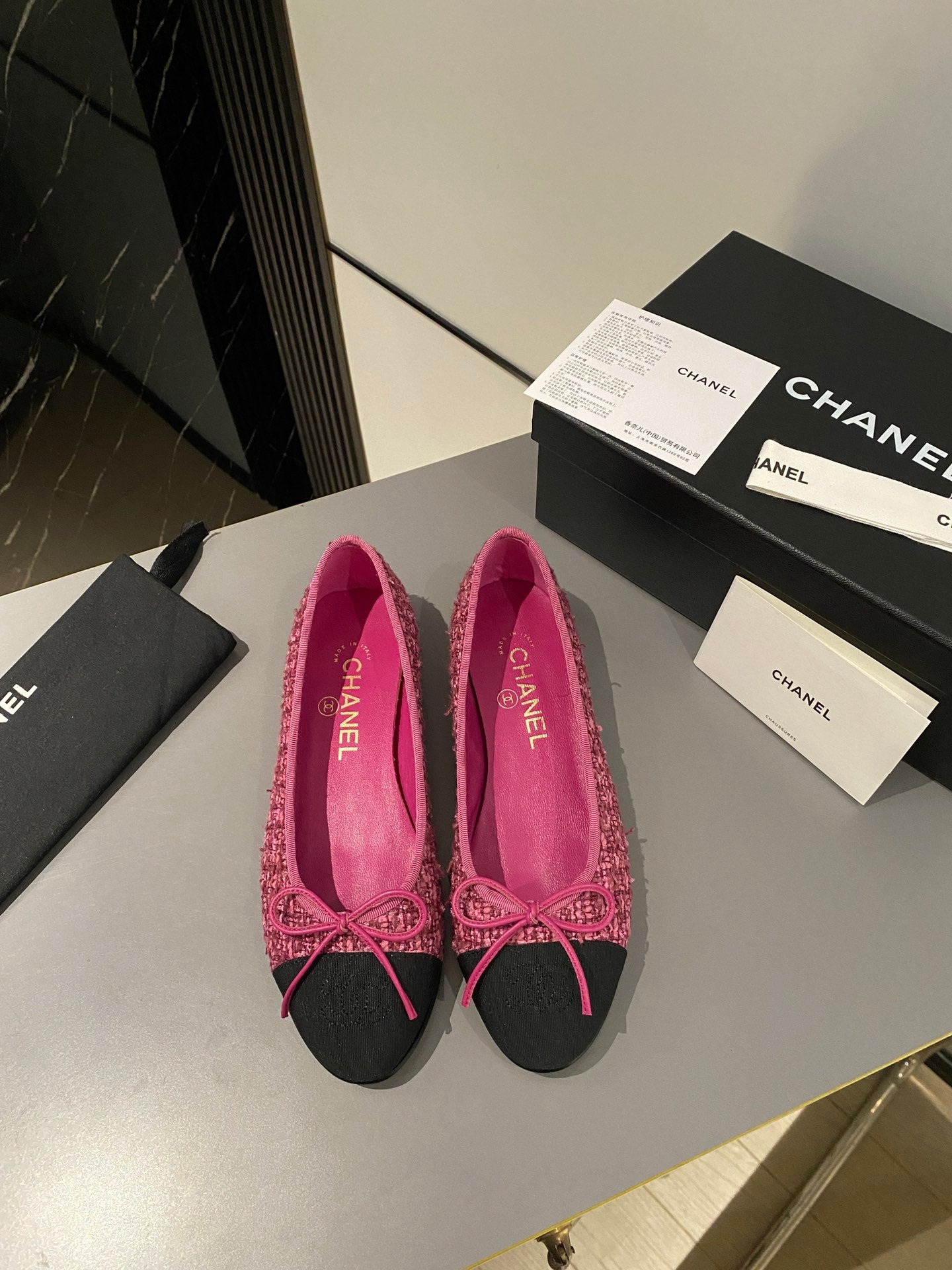 Chanel Classic Tweed Ballerina Flats