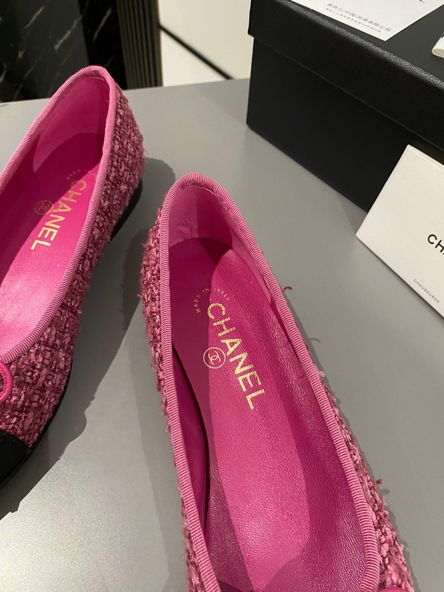Chanel Classic Tweed Ballerina Flats