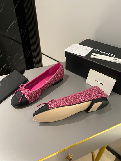 Chanel Classic Tweed Ballerina Flats