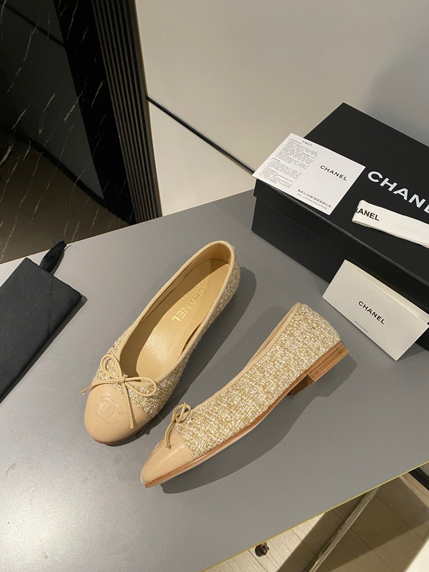 Chanel Classic Tweed Ballerina Flats