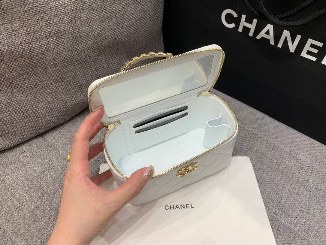 Chanel Crystal-Embellished Handle Box Bag – 24P Collection