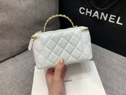 Chanel Crystal-Embellished Handle Box Bag – 24P Collection