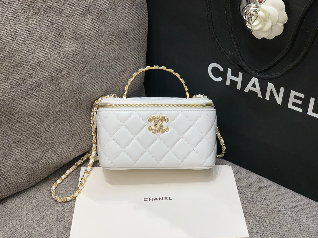 Chanel Crystal-Embellished Handle Box Bag – 24P Collection