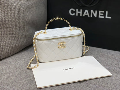 Chanel Crystal-Embellished Handle Box Bag – 24P Collection