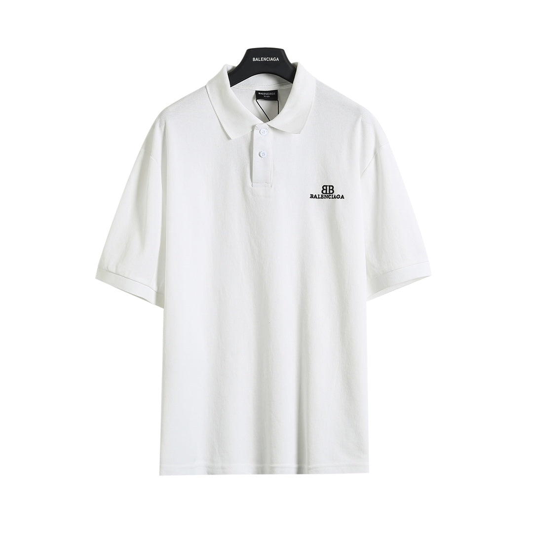 Balenciaga Double B Embroidered Polo Shirt – 26SS