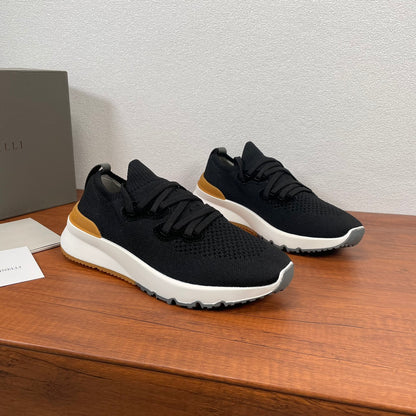 Brunello Cucinelli Cotton Knit Casual Sneakers