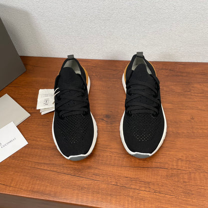 Brunello Cucinelli Cotton Knit Casual Sneakers