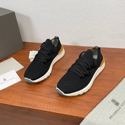 Brunello Cucinelli Cotton Knit Casual Sneakers