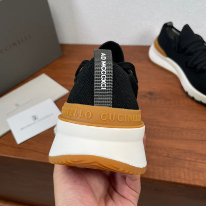 Brunello Cucinelli Cotton Knit Casual Sneakers