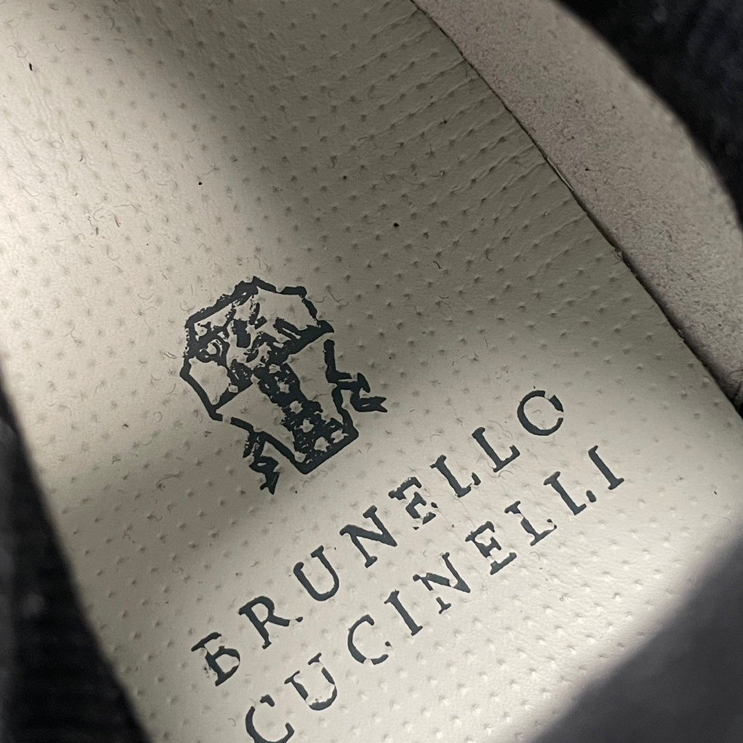 Brunello Cucinelli Cotton Knit Casual Sneakers