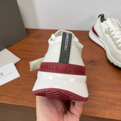 Brunello Cucinelli Cotton Knit Casual Sneakers